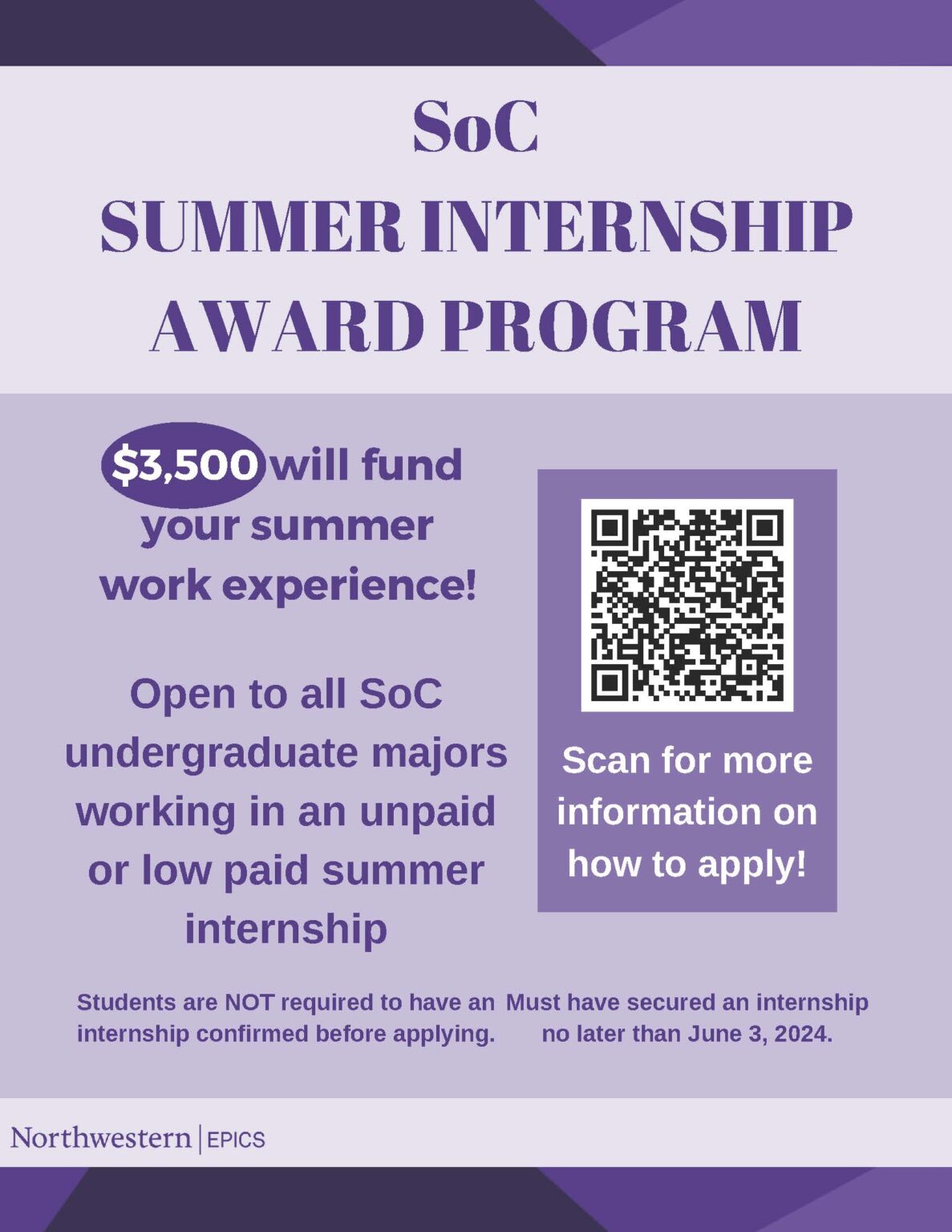 SoC Summer Internship Award Program - Office of Undergraduate Programs ...